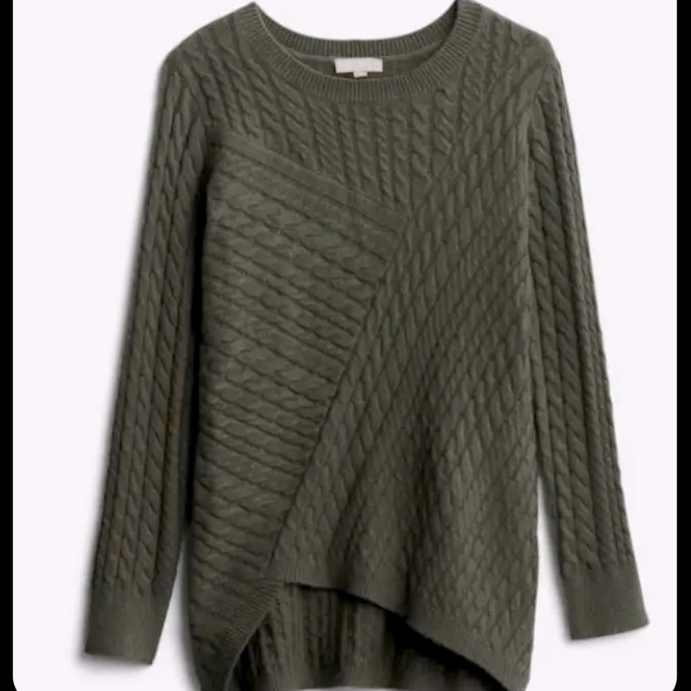 Evolution by Cyrus Aneesa Olive Sweater size Large